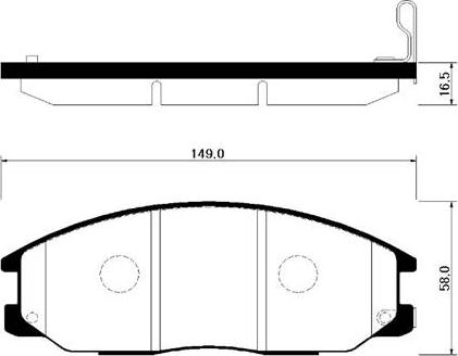 HSB Gold HP0015 - Гальмівні колодки, дискові гальма autozip.com.ua