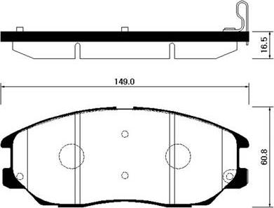 Triscan 414-1999 - Гальмівні колодки, дискові гальма autozip.com.ua