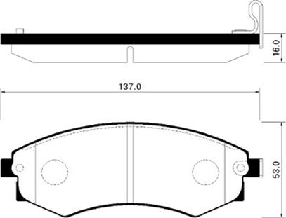 HSB Gold HP0010 - Гальмівні колодки, дискові гальма autozip.com.ua