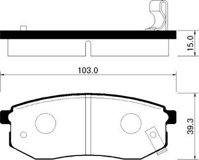 ITN 16BP1532 - Гальмівні колодки, дискові гальма autozip.com.ua