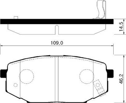 HSB Gold HP0013 - Гальмівні колодки, дискові гальма autozip.com.ua