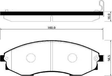 Koreastar KBPH-058 - Гальмівні колодки, дискові гальма autozip.com.ua