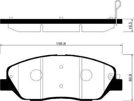 HSB Gold HP0033 - Гальмівні колодки, дискові гальма autozip.com.ua