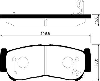 HSB Gold HP0032 - Гальмівні колодки, дискові гальма autozip.com.ua