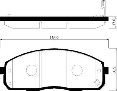 HSB Gold HP0029 - Гальмівні колодки, дискові гальма autozip.com.ua