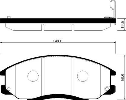 HSB Gold HP0024 - Гальмівні колодки, дискові гальма autozip.com.ua