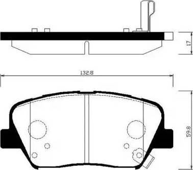 Koreastar KBPH-169 - Гальмівні колодки, дискові гальма autozip.com.ua