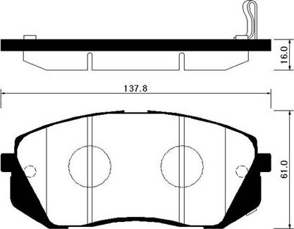 SBS P223440 - Гальмівні колодки, дискові гальма autozip.com.ua