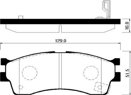 HSB Gold HP1008 - Гальмівні колодки, дискові гальма autozip.com.ua