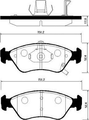 Zimmermann 234501701 - Гальмівні колодки, дискові гальма autozip.com.ua