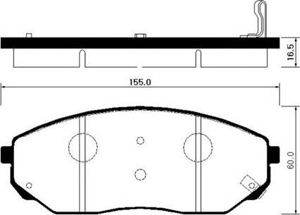 Remsa 1041.00 - Гальмівні колодки, дискові гальма autozip.com.ua