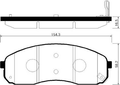 Ashuki 1080-0130O - Гальмівні колодки, дискові гальма autozip.com.ua