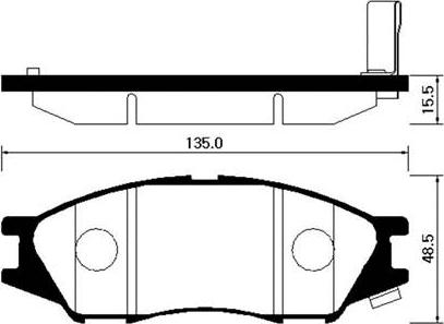 HSB Gold HP3004 - Гальмівні колодки, дискові гальма autozip.com.ua