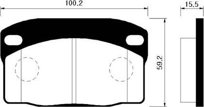 HSB Gold HP2003 - Гальмівні колодки, дискові гальма autozip.com.ua