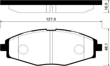 FENGSHEN 4546006 - Гальмівні колодки, дискові гальма autozip.com.ua