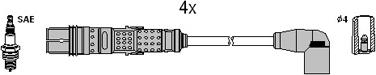 HÜCO 134961 - Комплект проводів запалювання autozip.com.ua