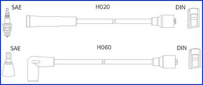 HÜCO 134457 - Комплект проводів запалювання autozip.com.ua