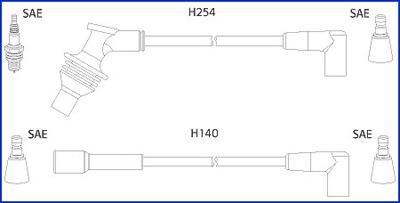HÜCO 134460 - Комплект проводів запалювання autozip.com.ua