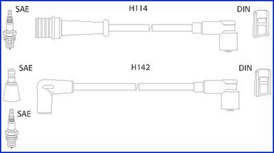 HÜCO 134485 - Комплект проводів запалювання autozip.com.ua