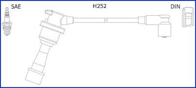 HÜCO 134480 - Комплект проводів запалювання autozip.com.ua