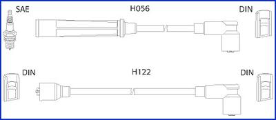 HÜCO 134474 - Комплект проводів запалювання autozip.com.ua