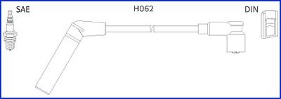 HÜCO 134478 - Комплект проводів запалювання autozip.com.ua