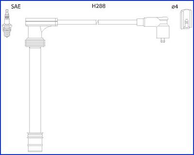 HÜCO 134518 - Комплект проводів запалювання autozip.com.ua
