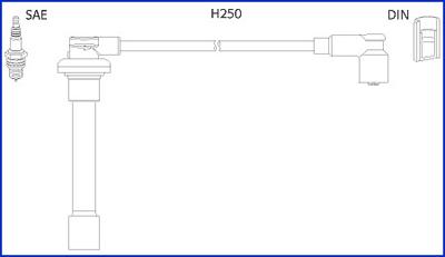 HÜCO 134520 - Комплект проводів запалювання autozip.com.ua