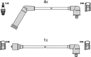 HÜCO 134116 - Комплект проводів запалювання autozip.com.ua
