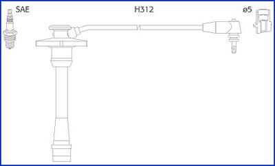 HÜCO 134130 - Комплект проводів запалювання autozip.com.ua