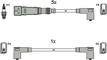HÜCO 134810 - Комплект проводів запалювання autozip.com.ua