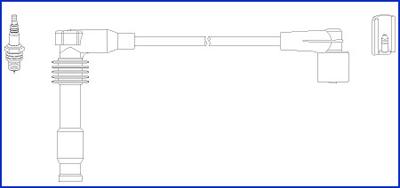 HÜCO 134818 - Комплект проводів запалювання autozip.com.ua