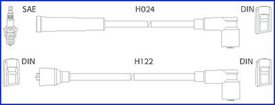 HÜCO 134347 - Комплект проводів запалювання autozip.com.ua