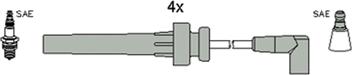HÜCO 134336 - Комплект проводів запалювання autozip.com.ua