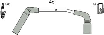 HÜCO 134260 - Комплект проводів запалювання autozip.com.ua