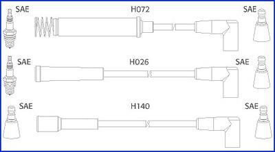 HÜCO 134202 - Комплект проводів запалювання autozip.com.ua