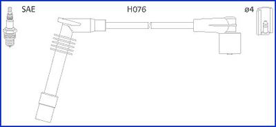HÜCO 134234 - Комплект проводів запалювання autozip.com.ua