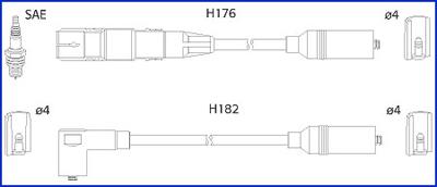HÜCO 134790 - Комплект проводів запалювання autozip.com.ua