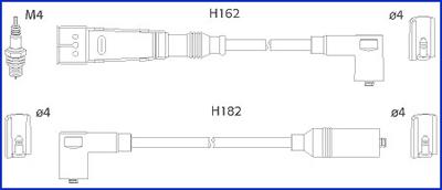 HÜCO 134704 - Комплект проводів запалювання autozip.com.ua