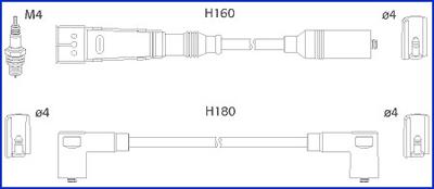 HÜCO 134705 - Комплект проводів запалювання autozip.com.ua