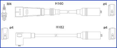 HÜCO 134706 - Комплект проводів запалювання autozip.com.ua