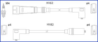 HÜCO 134701 - Комплект проводів запалювання autozip.com.ua