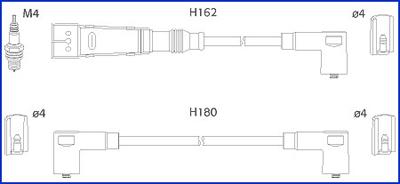 HÜCO 134715 - Комплект проводів запалювання autozip.com.ua