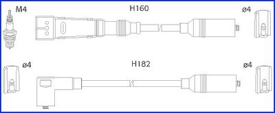 HÜCO 134716 - Комплект проводів запалювання autozip.com.ua