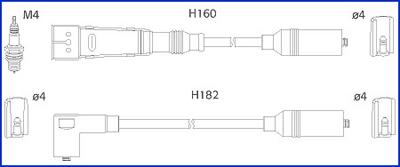 HÜCO 134717 - Комплект проводів запалювання autozip.com.ua