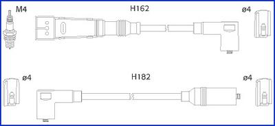 HÜCO 134785 - Комплект проводів запалювання autozip.com.ua