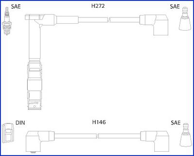 HÜCO 134777 - Комплект проводів запалювання autozip.com.ua
