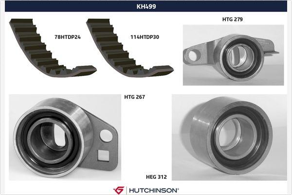 Hutchinson KH 499 - Комплект ременя ГРМ autozip.com.ua