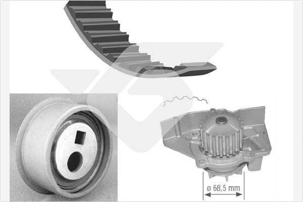 Hutchinson KH 45WP12 - Водяний насос + комплект зубчатого ременя autozip.com.ua