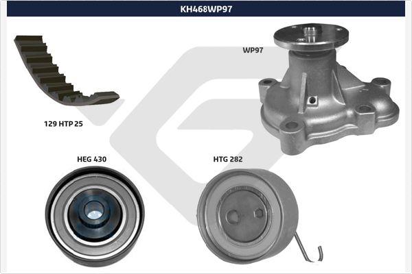 Hutchinson KH 468WP97 - Водяний насос + комплект зубчатого ременя autozip.com.ua